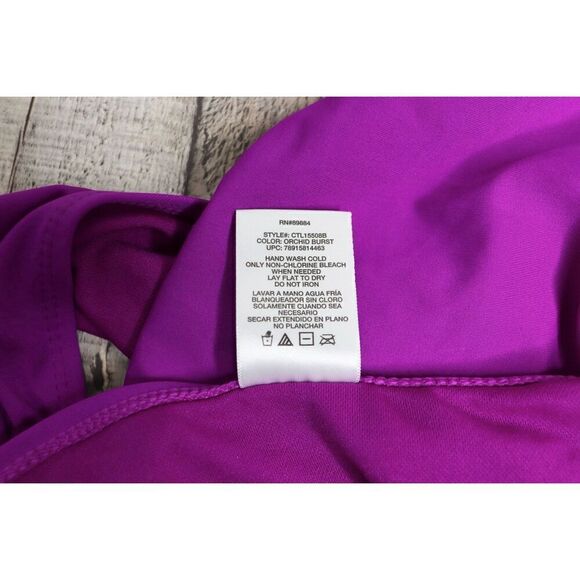 Catalina Orchid Burst Drawstring Sides Swim Hipster Bottom sz‎ MEDIUM (8-10) - Picture 8 of 10